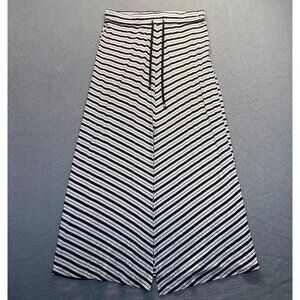 Seven7 Tie Waist Polyester Blend Stretch Maxi Skirt Size Large,Drawstring